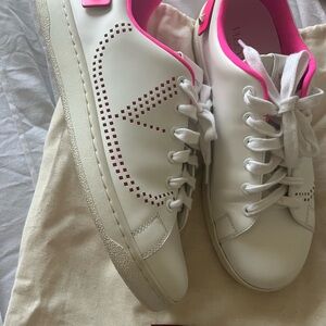 Valentino Garavani- Backnet perforated leather sneakers size 38